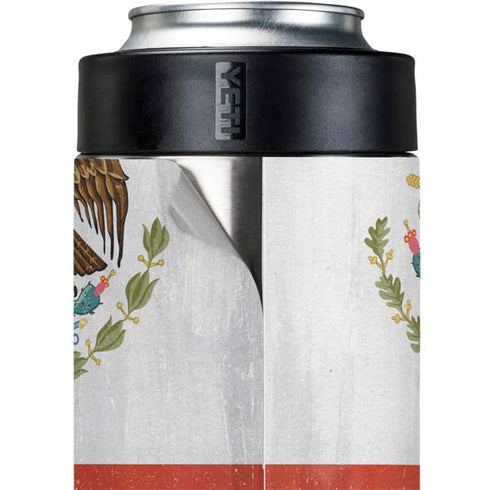 Mexico Flag Distressed Yeti Colster Can Insulator  Skin