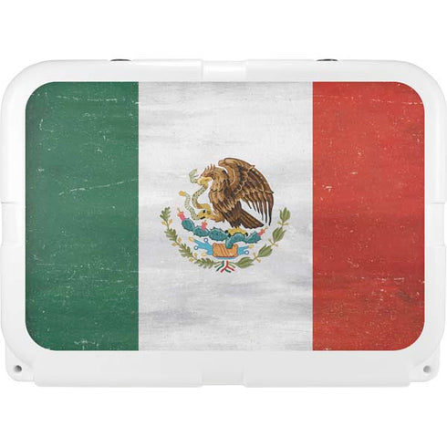 Mexico Flag Distressed YETI Tundra 35 Hard Cooler Skin