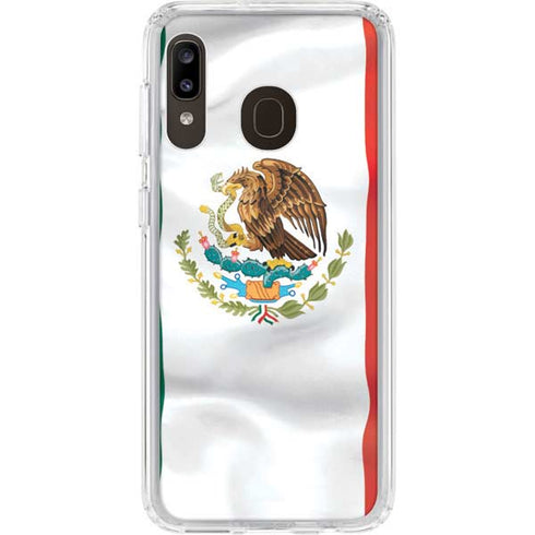 Mexico Flag Galaxy A20 Clear Case