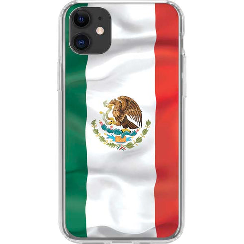 Mexico Flag iPhone 11 Clear Case