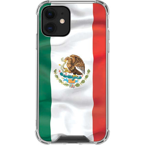 Mexico Flag iPhone 12 Clear Case