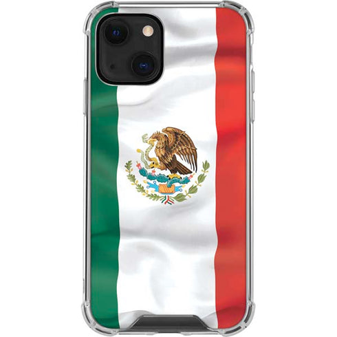 Mexico Flag iPhone 14 Clear Case