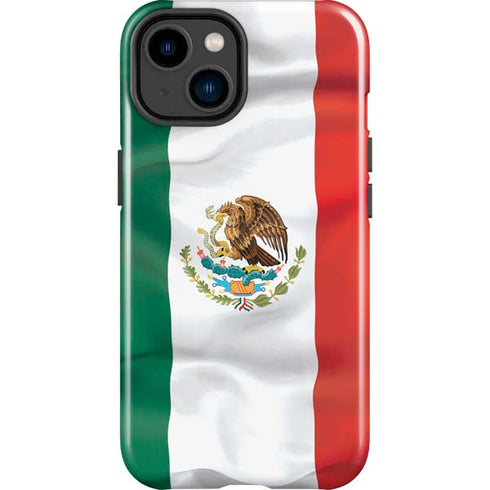 Mexico Flag iPhone 15 Plus Impact Case