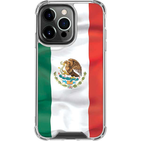 Mexico Flag iPhone 14 Pro Clear Case