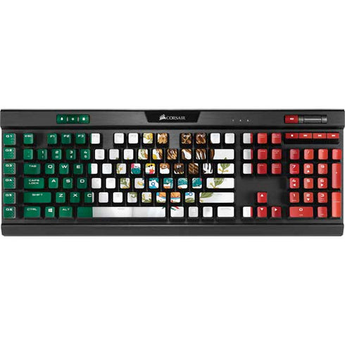 Mexico Flag K95 RGB PLATINUM Mechanical Gaming Keyboard Skin