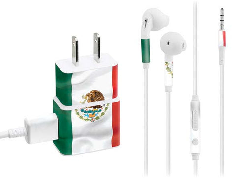 Mexico Flag Phone Charger Skin