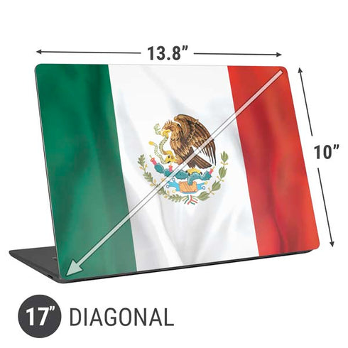Mexico Flag Universal Laptop 17in (13.8 x 10in) Skin