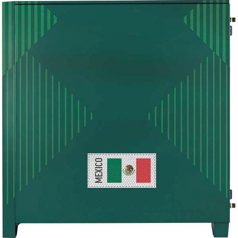 Mexico Soccer Flag Corsair 4000D Tempered Glass Mid-Tower ATX Case Skin