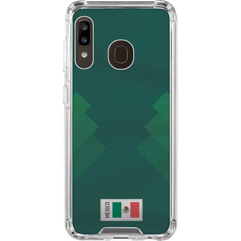 Mexico Soccer Flag Galaxy A30 Clear Case