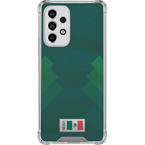Mexico Soccer Flag Galaxy A53 5G Clear Case