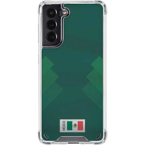 Mexico Soccer Flag Galaxy S21 5G Clear Case