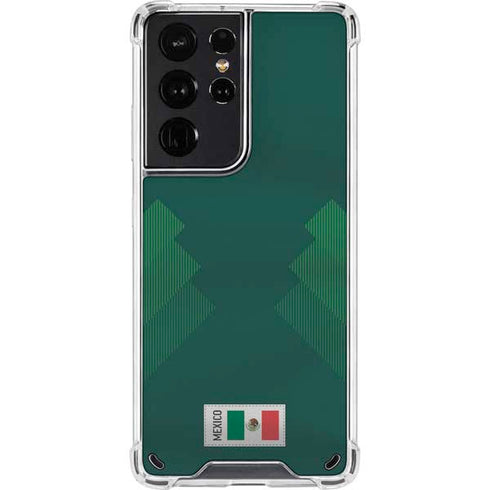 Mexico Soccer Flag Galaxy S21 Ultra 5G Clear Case