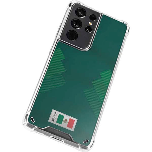 Mexico Soccer Flag Galaxy S21 Ultra 5G Clear Case
