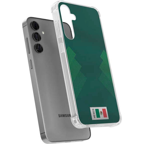 Mexico Soccer Flag Galaxy S24 Plus Clear Case