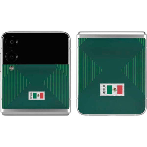 Mexico Soccer Flag Galaxy Z Flip4 5G Skin