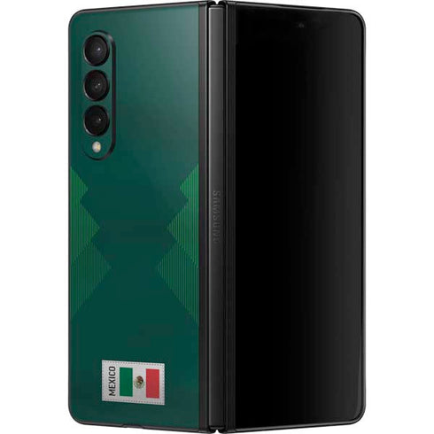 Mexico Soccer Flag Galaxy Z Fold3 5G Skin