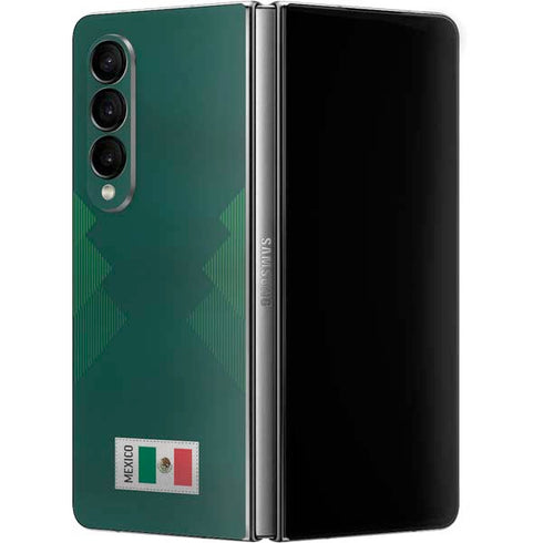 Mexico Soccer Flag Galaxy Z Fold4 5G Skin