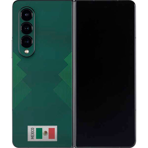 Mexico Soccer Flag Galaxy Z Fold4 5G Skin