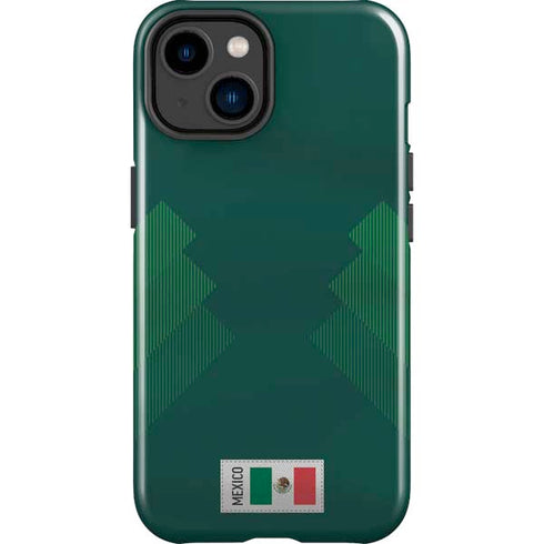 Mexico Soccer Flag iPhone 14 Plus Impact Case
