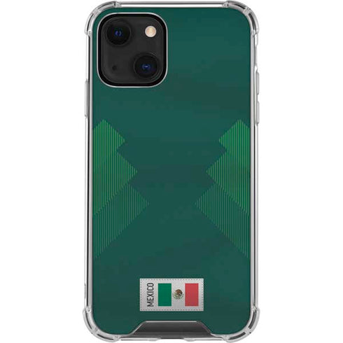 Mexico Soccer Flag iPhone 14 Plus Clear Case