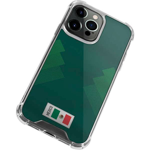 Mexico Soccer Flag iPhone 14 Pro Clear Case