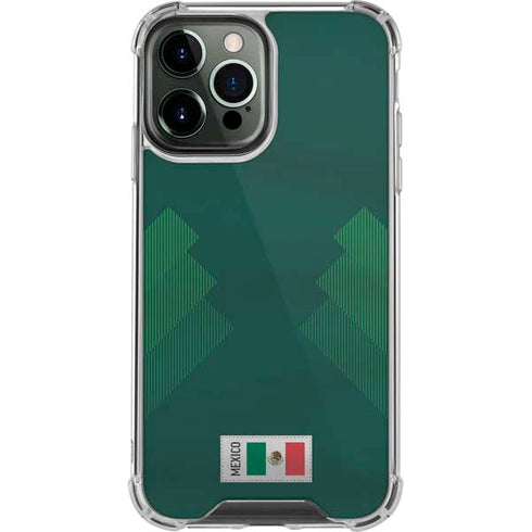 Mexico Soccer Flag iPhone 14 Pro Max Clear Case