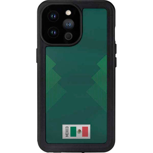 Mexico Soccer Flag iPhone 14 Pro Max Waterproof Case