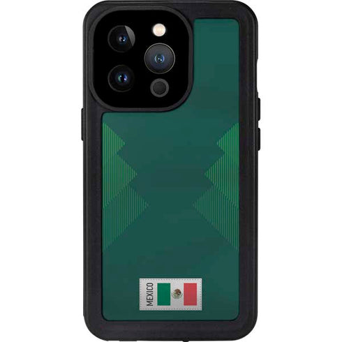 Mexico Soccer Flag iPhone 14 Pro Waterproof Case