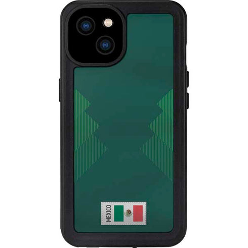 Mexico Soccer Flag iPhone 15 Plus Waterproof Case