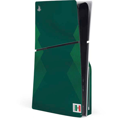 Mexico Soccer Flag PS5 Slim Disk Console Skin