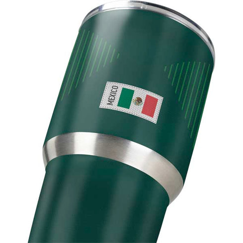 Mexico Soccer Flag Yeti 30oz Rambler Tumbler Skin