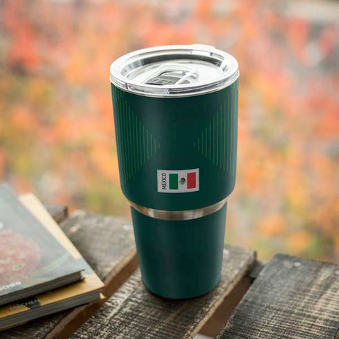 Mexico Soccer Flag Yeti 30oz Rambler Tumbler Skin