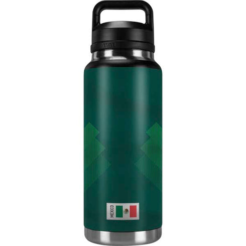 Mexico Soccer Flag YETI Rambler 36oz Bottle Skin