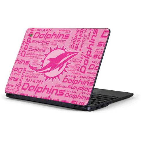 NFL Miami Dolphins - Blast Pink Samsung Chromebook Skin