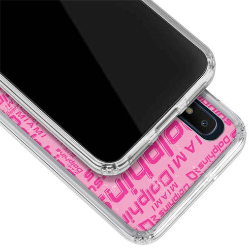 NFL Miami Dolphins - Blast Pink Galaxy A10e Clear Case