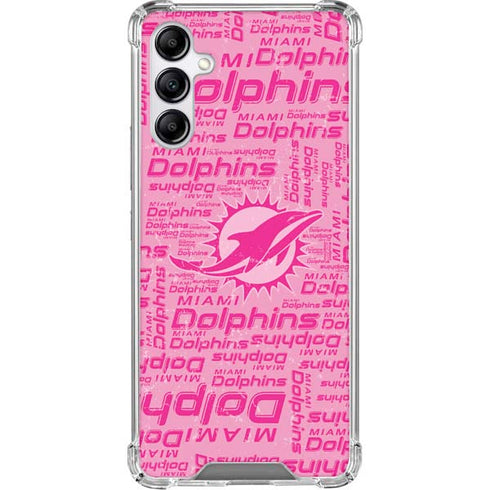 NFL Miami Dolphins - Blast Pink Galaxy A15 5G Clear Case