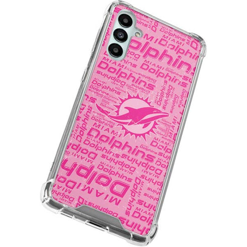 NFL Miami Dolphins - Blast Pink Galaxy A15 5G Clear Case