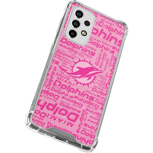 NFL Miami Dolphins - Blast Pink Galaxy A33 5G Clear Case