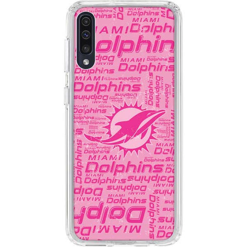 NFL Miami Dolphins - Blast Pink Galaxy A50 Clear Case