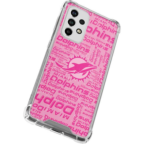NFL Miami Dolphins - Blast Pink Galaxy A53 5G Clear Case