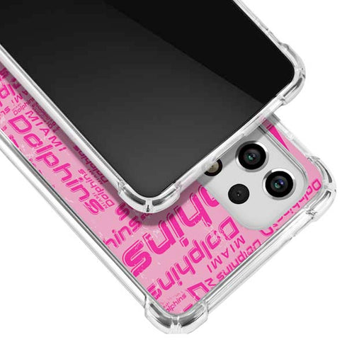 NFL Miami Dolphins - Blast Pink Galaxy A53 5G Clear Case