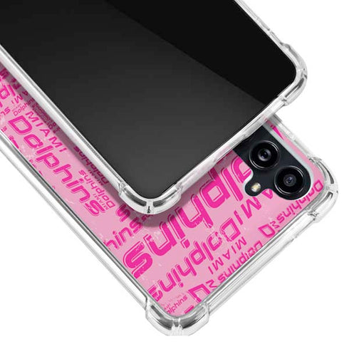 NFL Miami Dolphins - Blast Pink Galaxy A54 5G Clear Case