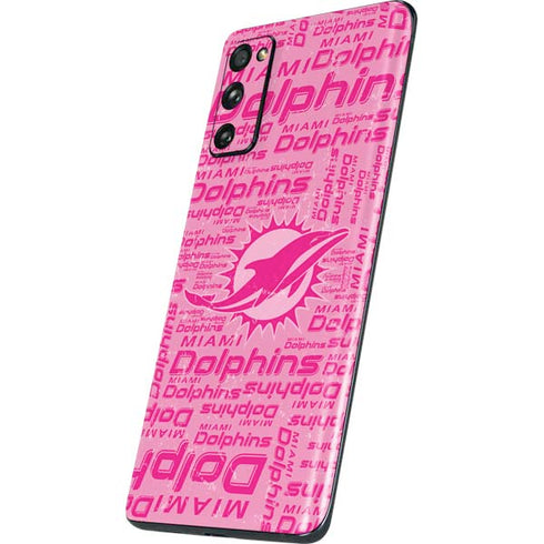 NFL Miami Dolphins - Blast Pink Galaxy S20 Fan Edition Skin
