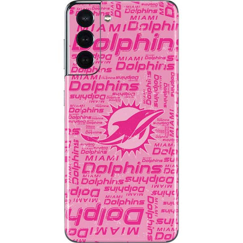 NFL Miami Dolphins - Blast Pink Galaxy S21 5G Skin