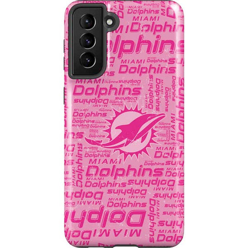 NFL Miami Dolphins - Blast Pink Galaxy S21 FE Pro Case