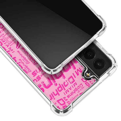 NFL Miami Dolphins - Blast Pink Galaxy S21 Plus 5G Clear Case