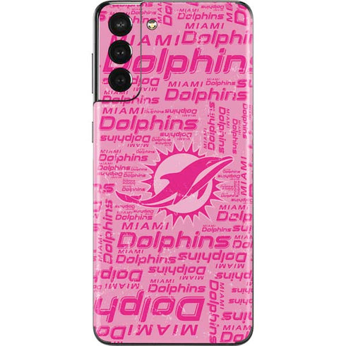 NFL Miami Dolphins - Blast Pink Galaxy S21 Plus 5G Skin
