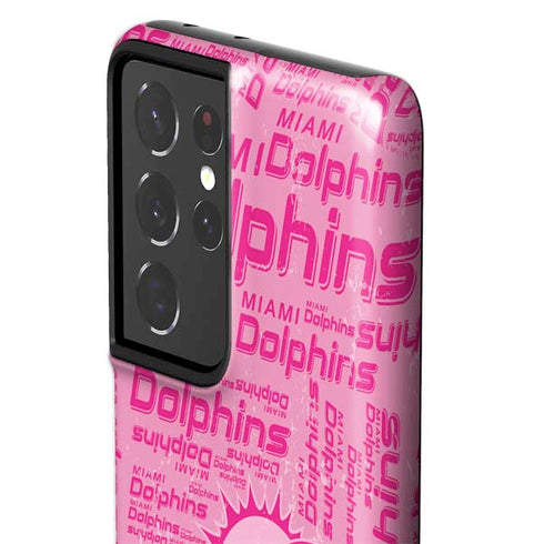 NFL Miami Dolphins - Blast Pink Galaxy S21 Ultra 5G Pro Case