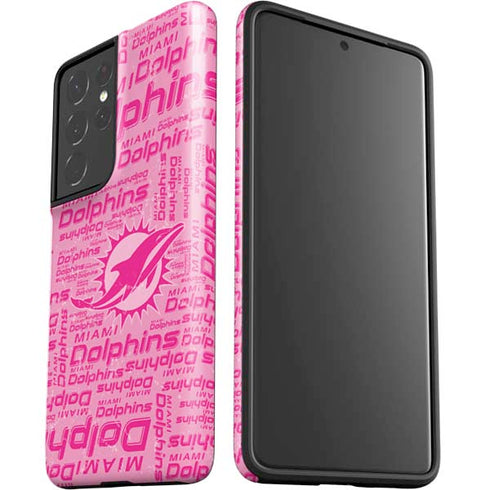 NFL Miami Dolphins - Blast Pink Galaxy S21 Ultra 5G Pro Case