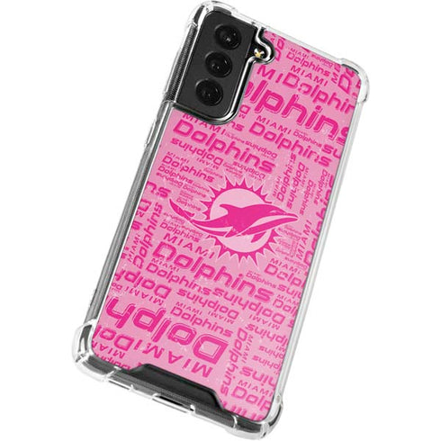 NFL Miami Dolphins - Blast Pink Galaxy S22 Clear Case